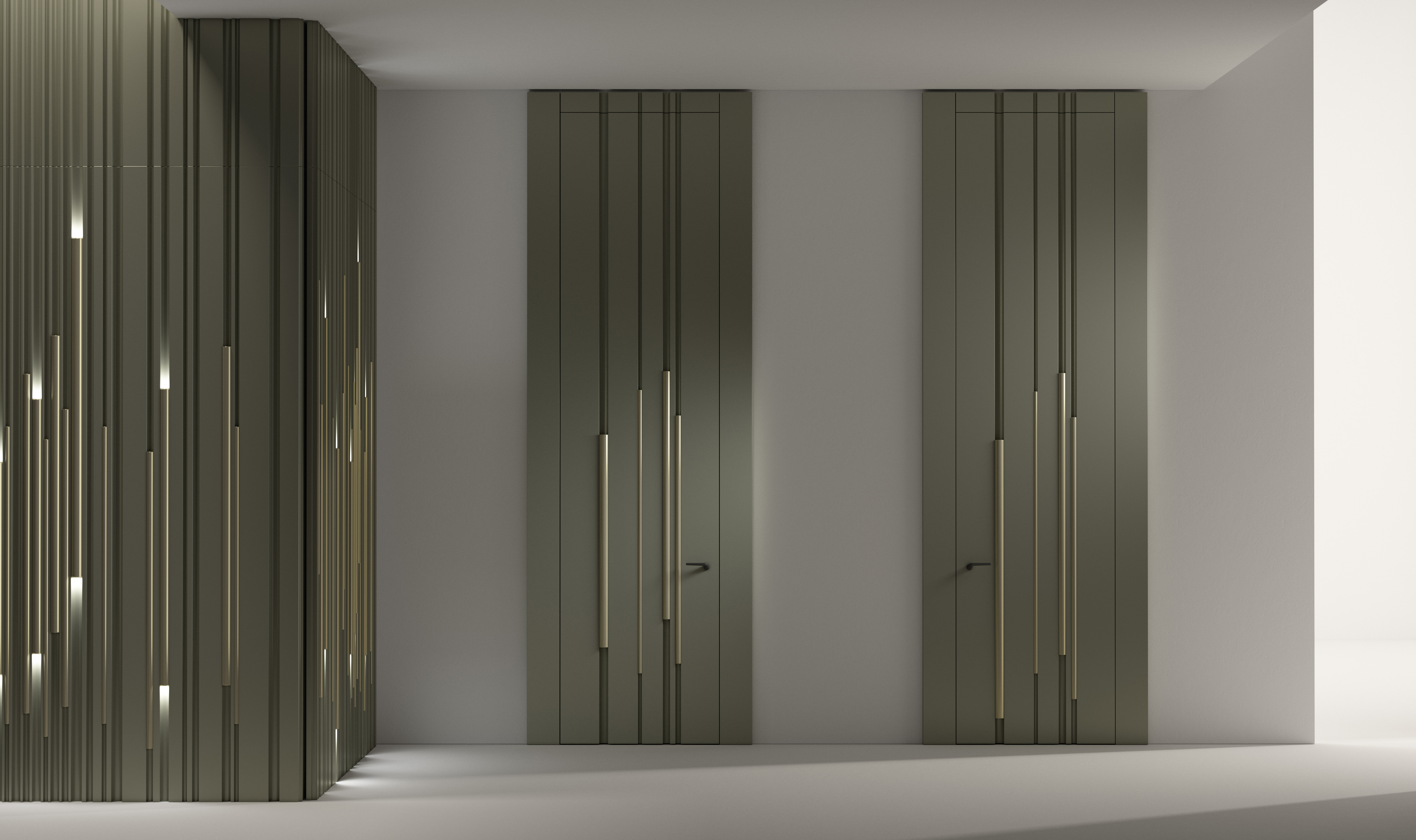 laurameroni made to measure hinged doors in custom dimensions and finishes