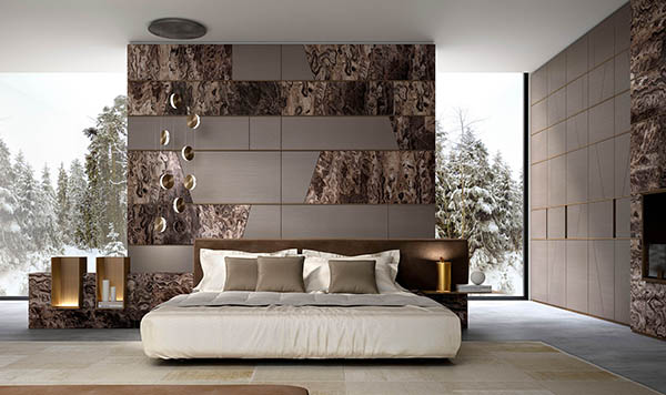 Laurameroni luxury modern made to measure bespoke furniture for contemporary interior bedroom decor and design