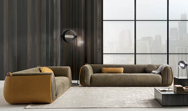 Laurameroni luxury modern designer floor lamps in copper or brass and fine metals for contemporary interior decor and design