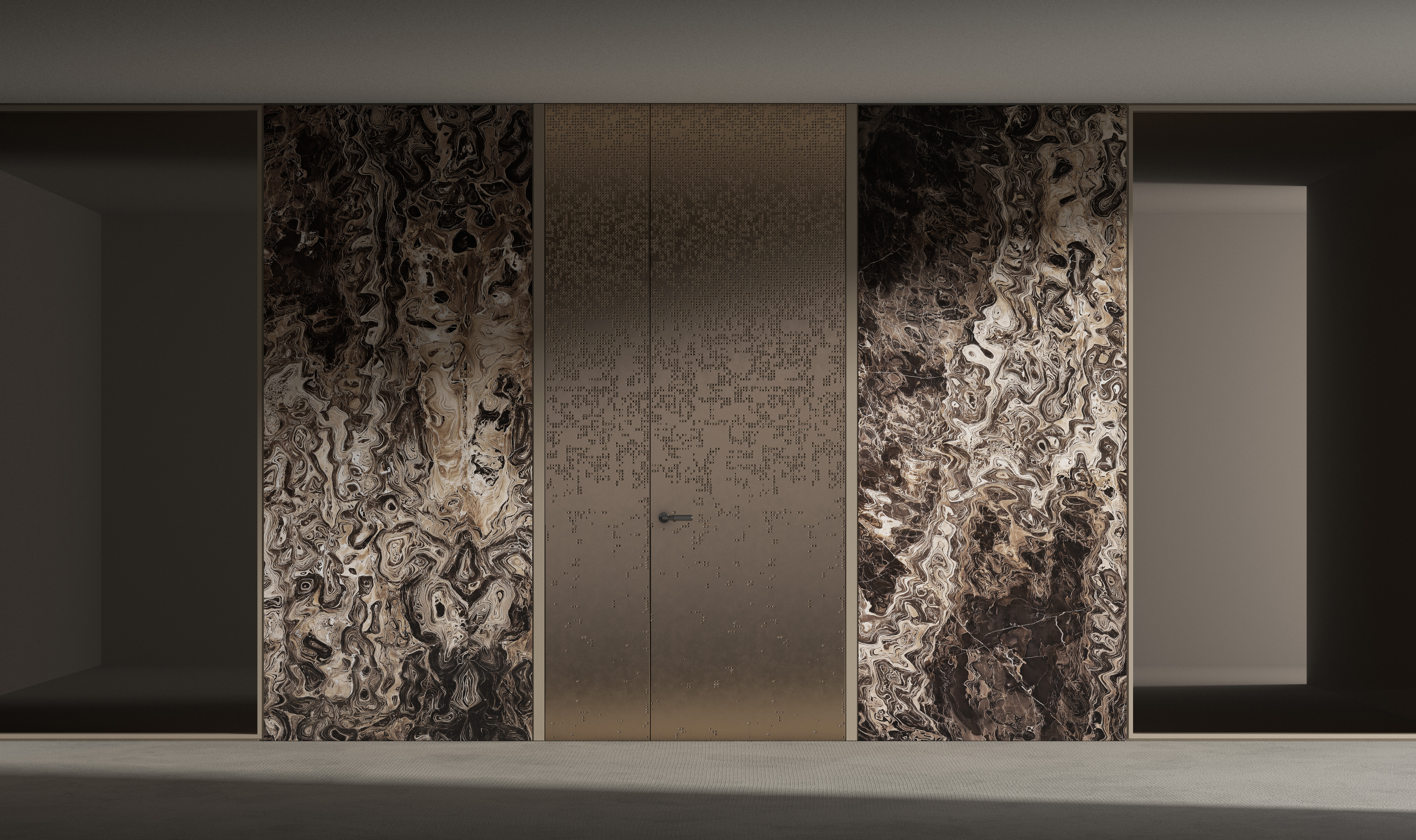 laurameroni made to measure doors and wall panels in custom dimensions and finishes