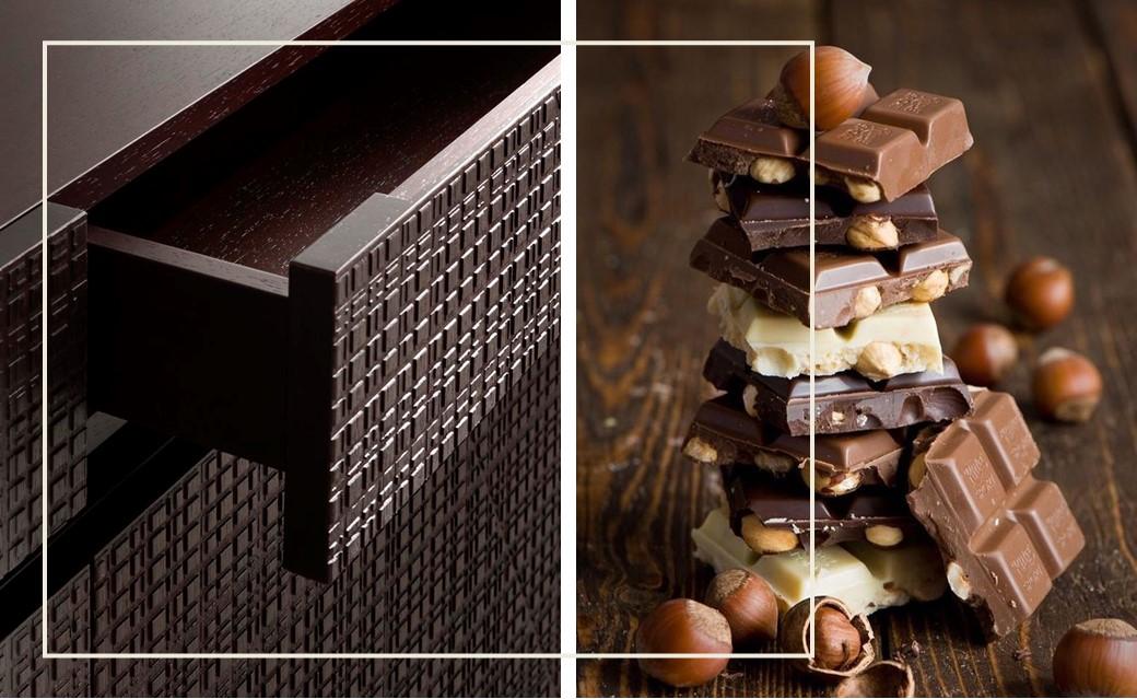 Laurameroni high-end luxury furniture for an exclusive dark brown wood colour palette inspiration