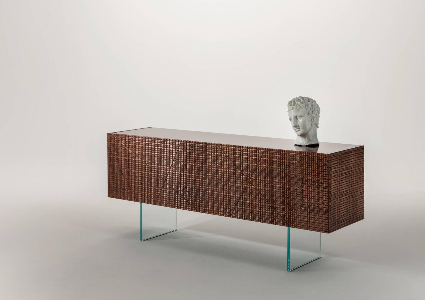 Maxima carved sideboard in Liquid Metals BD 51 for Laurameroni Anniversary