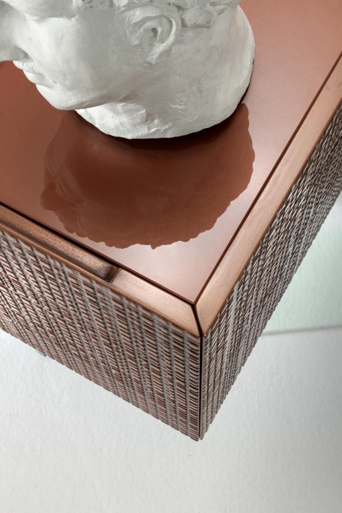 Laurameroni high-end luxury furniture for an exclusive liquid metal copper colour palette inspiration