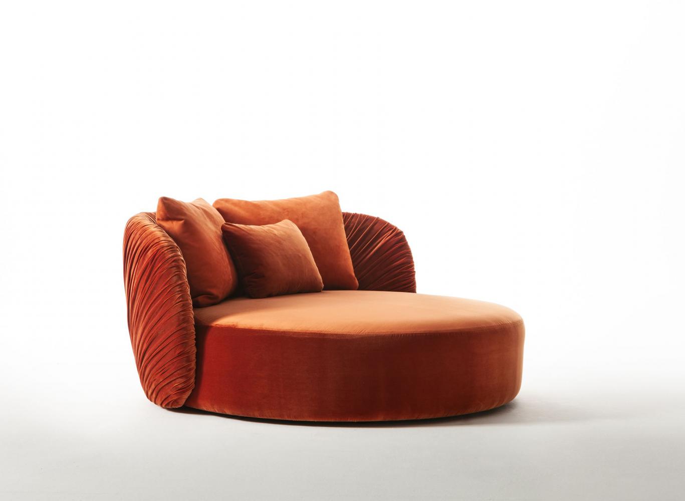 Laurameroni high-end luxury furniture for an exclusive orange colour palette inspiration