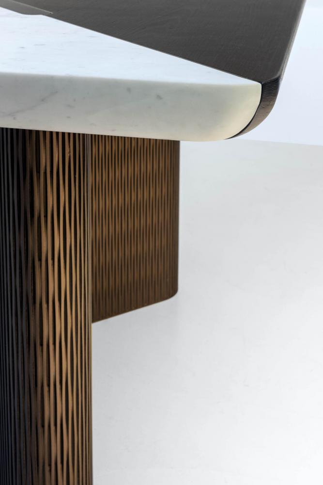 laurameroni rectangular custom table for a luxury modern interior design and decor
