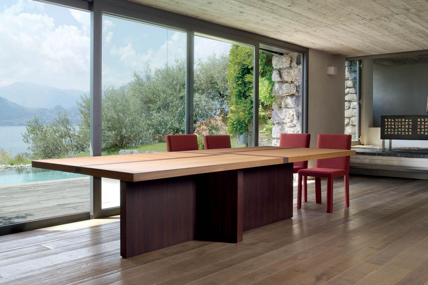 Laurameroni luxury modern made to measure wooden tables for contemporary interior decor and design