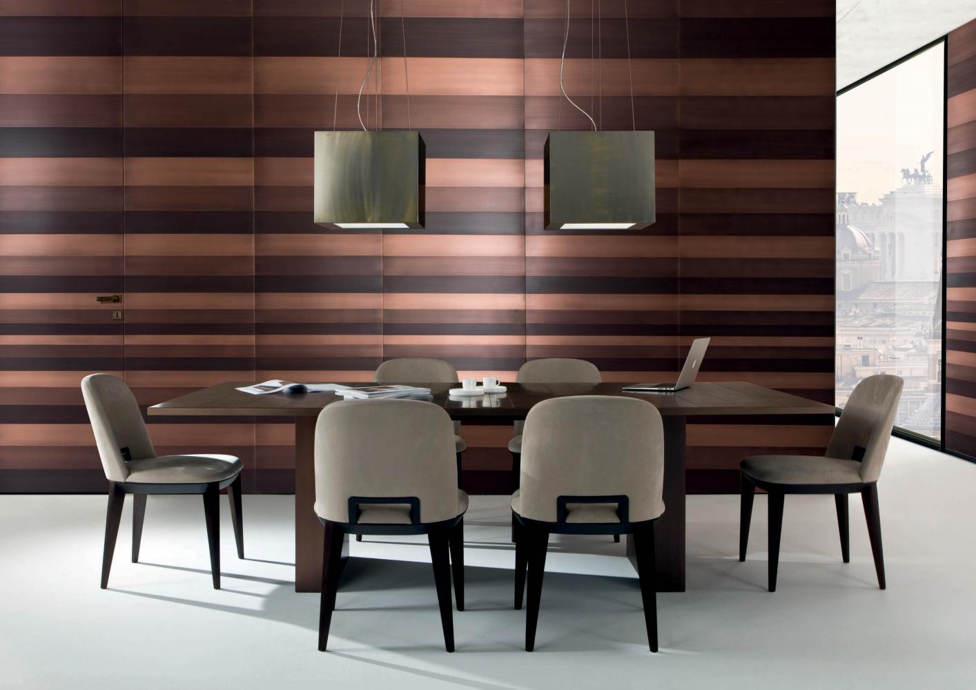 laurameroni stars collection modern doors and wall panels in burnished copper