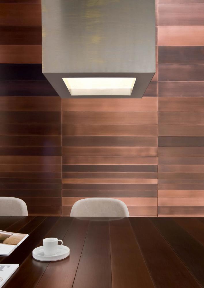 laurameroni stars collection modern doors and wall panels in burnished copper