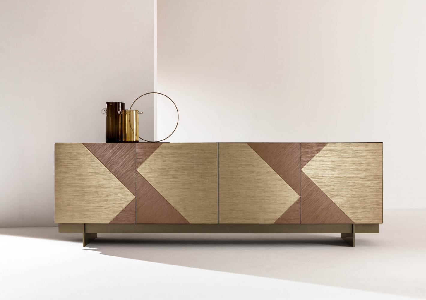 Laurameroni luxury modern artisanal wooden sideboards and drawers for contemporary interior decor and design