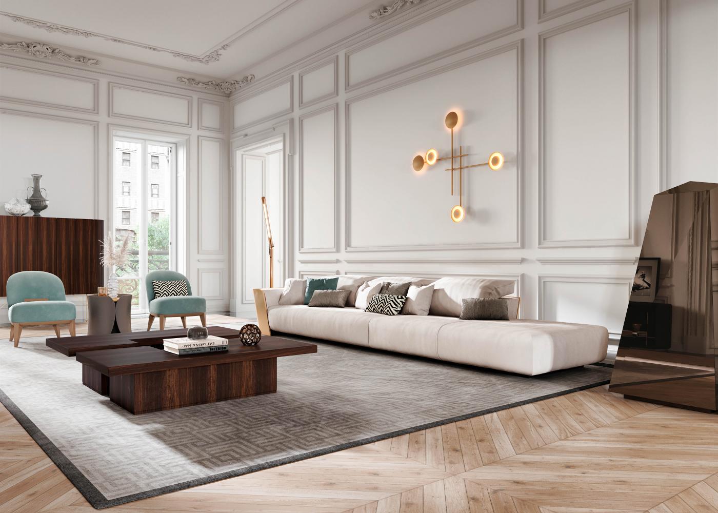 laurameroni luxury modern classic livingroom interior design