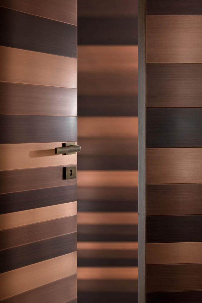 laurameroni custom project with made to measure metal wall panelling