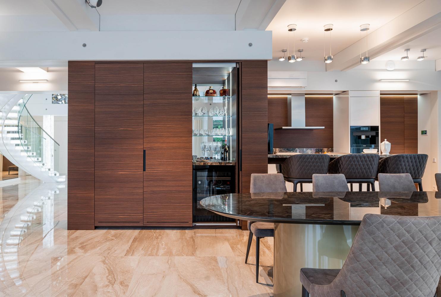 laurameroni bespoke interior design customizable home bar and wine cellar