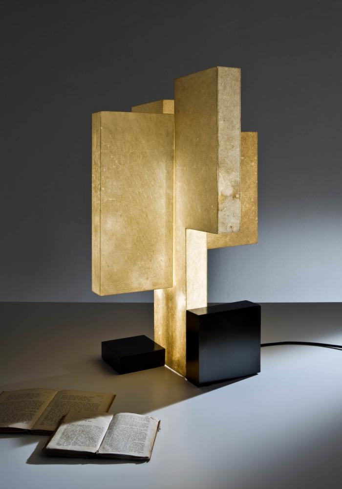 Novecentotrenta Luxury led table lamp in parchment