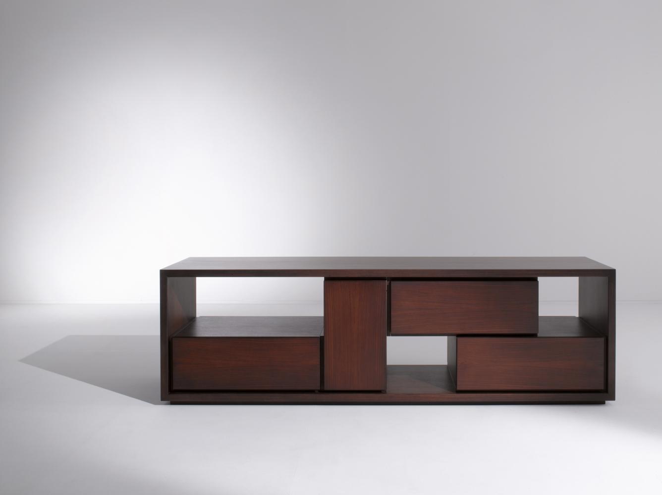 Modern customizable modular wooden sideboard