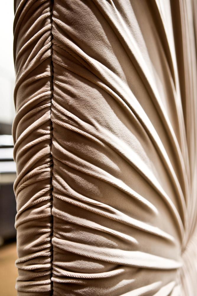 laurameroni custom luxury wooden bed headboard in velvet or leather