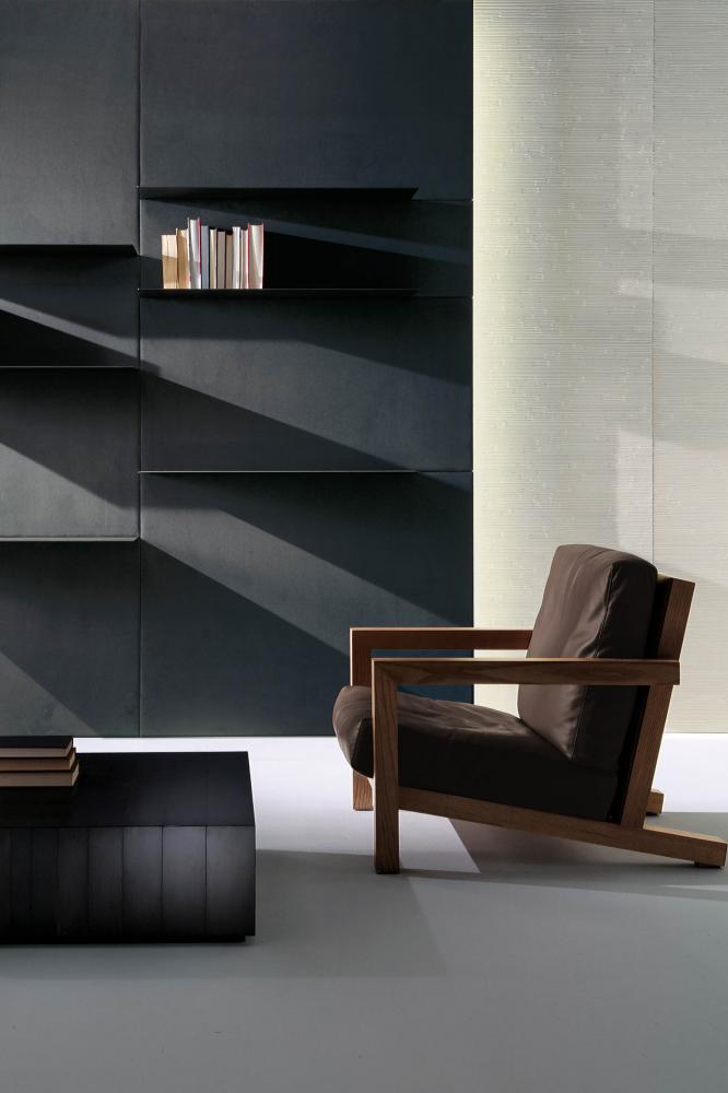 Laurameroni plain wall panels in wood or fabric for a luxury interior design