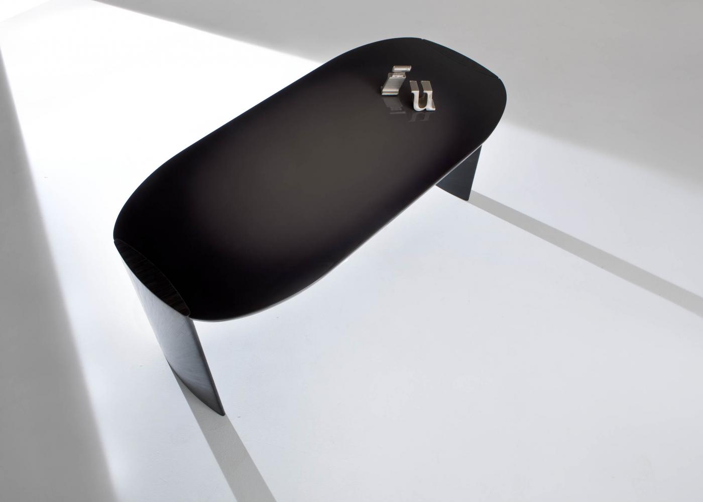 top view of poe by laurameroni modern design luxury writing desk