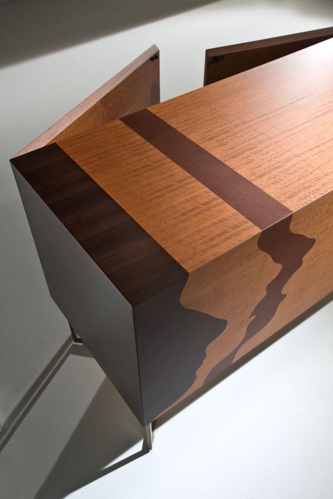 Silenzio Intarsia limited edition sideboard with inlays by Robert Hromec