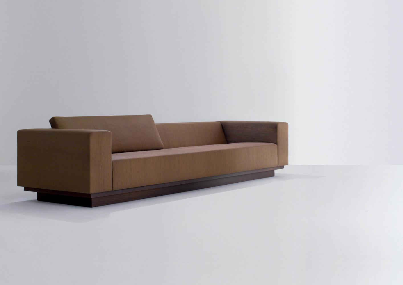 laurameroni orchestra system modular sofa adagio in fine leather, velvet or fabric