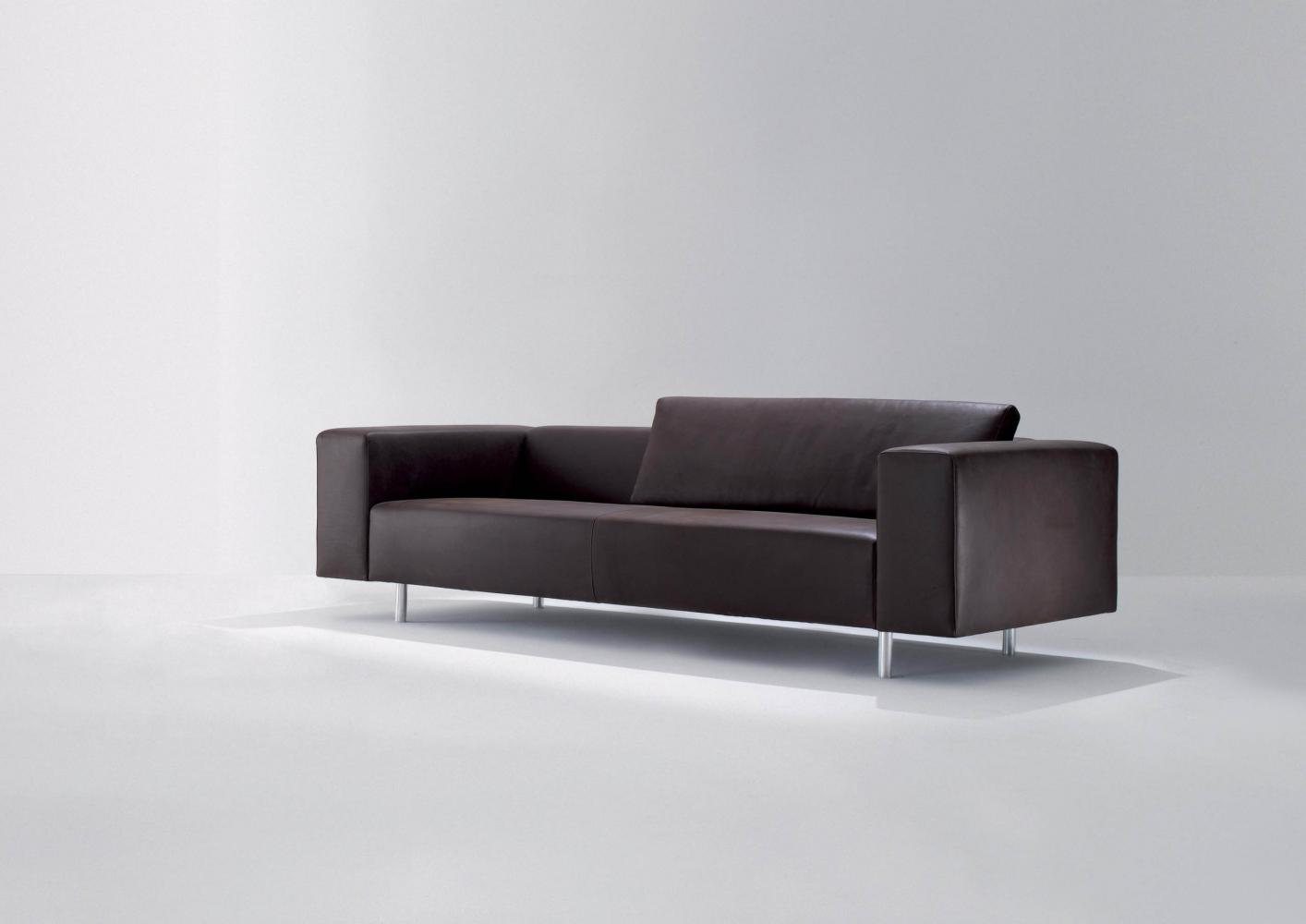laurameroni orchestra system modular sofa adagio in fine leather, velvet or fabric