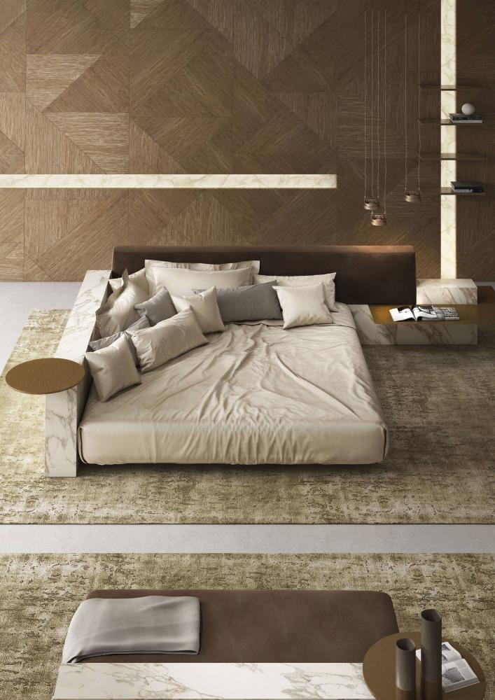 Symphony modern marble luxury modular and configurable double bed