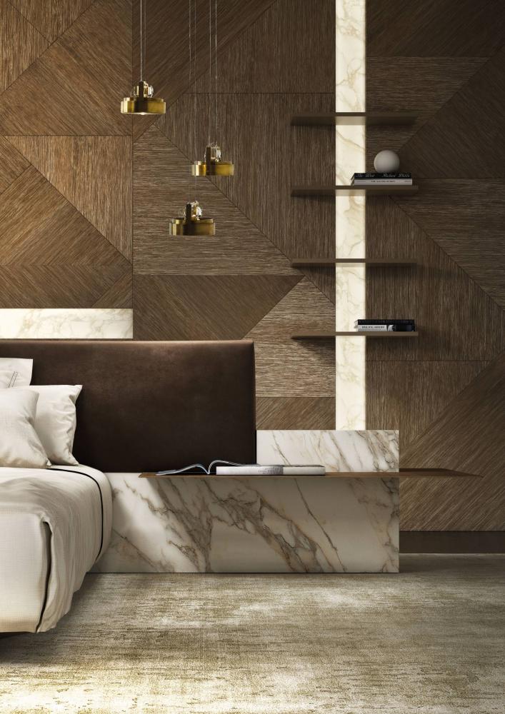 tatami decorative geometric modern wall panelling system for luxury bedroom interior decoration