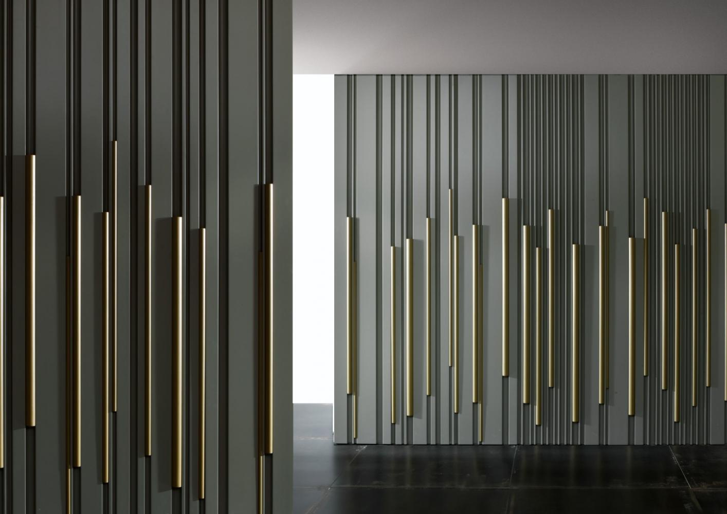 laurameroni made to measure wall panels in wood with integrated led lighting