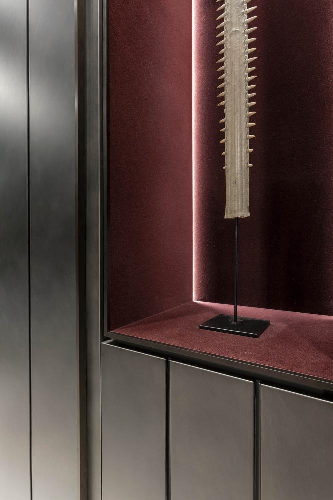 laurameroni made to measure line day system in metal lacquered wood