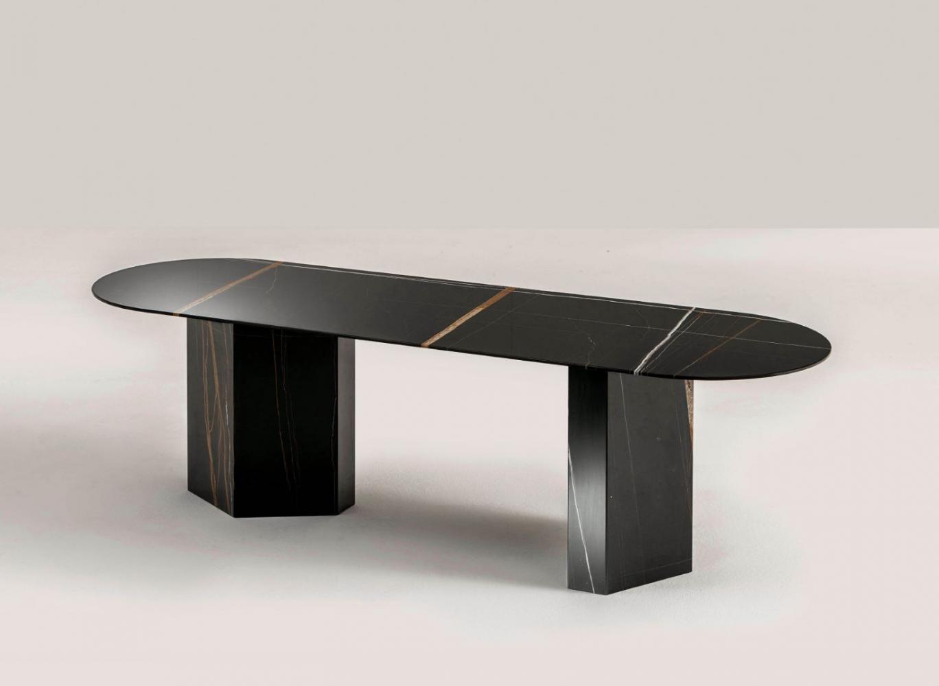 laurameroni imperfetto custom coffee table in black marble