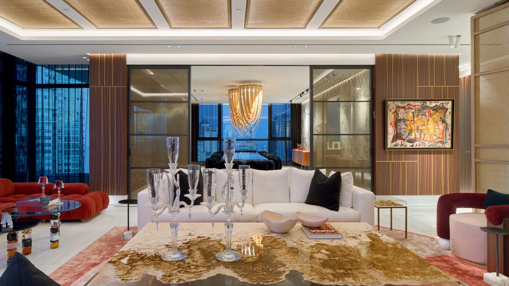 laurameroni a luxury penthouse interior architecture in panama