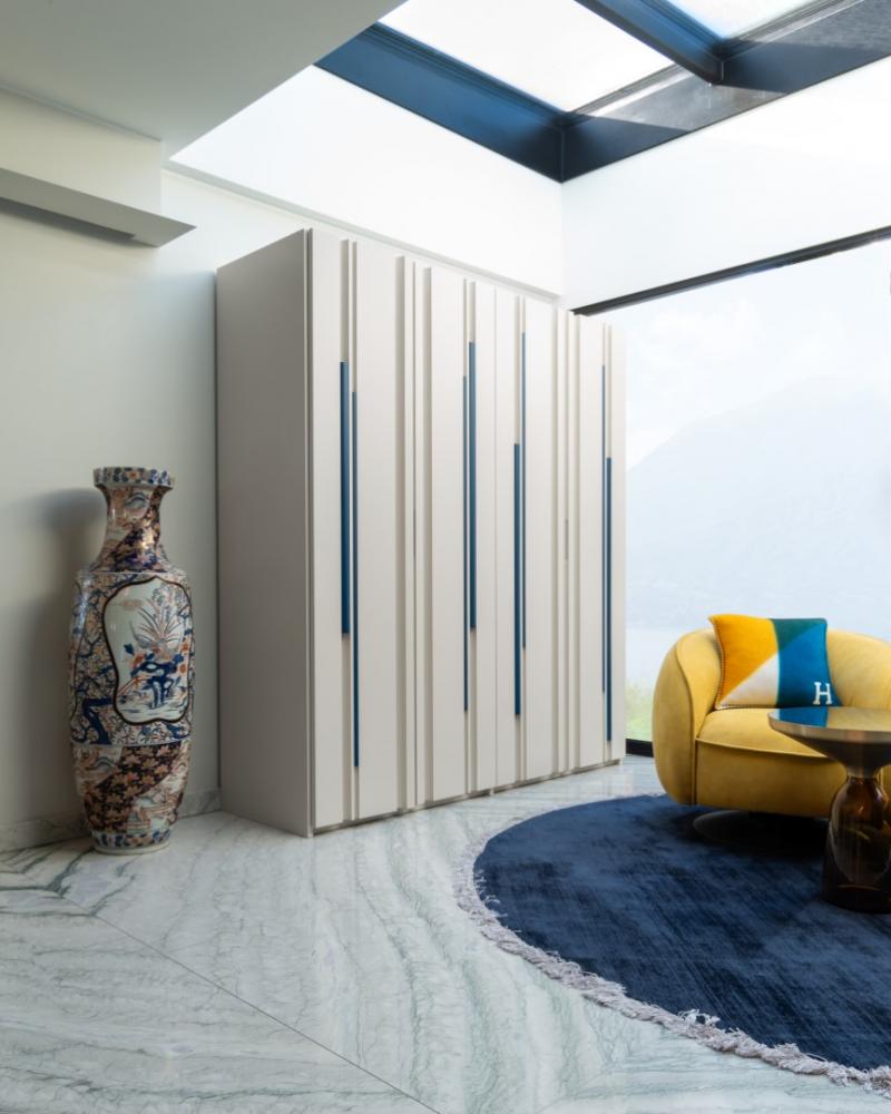 laurameroni luxury swiss apartment with made to measure furniture and wall panels