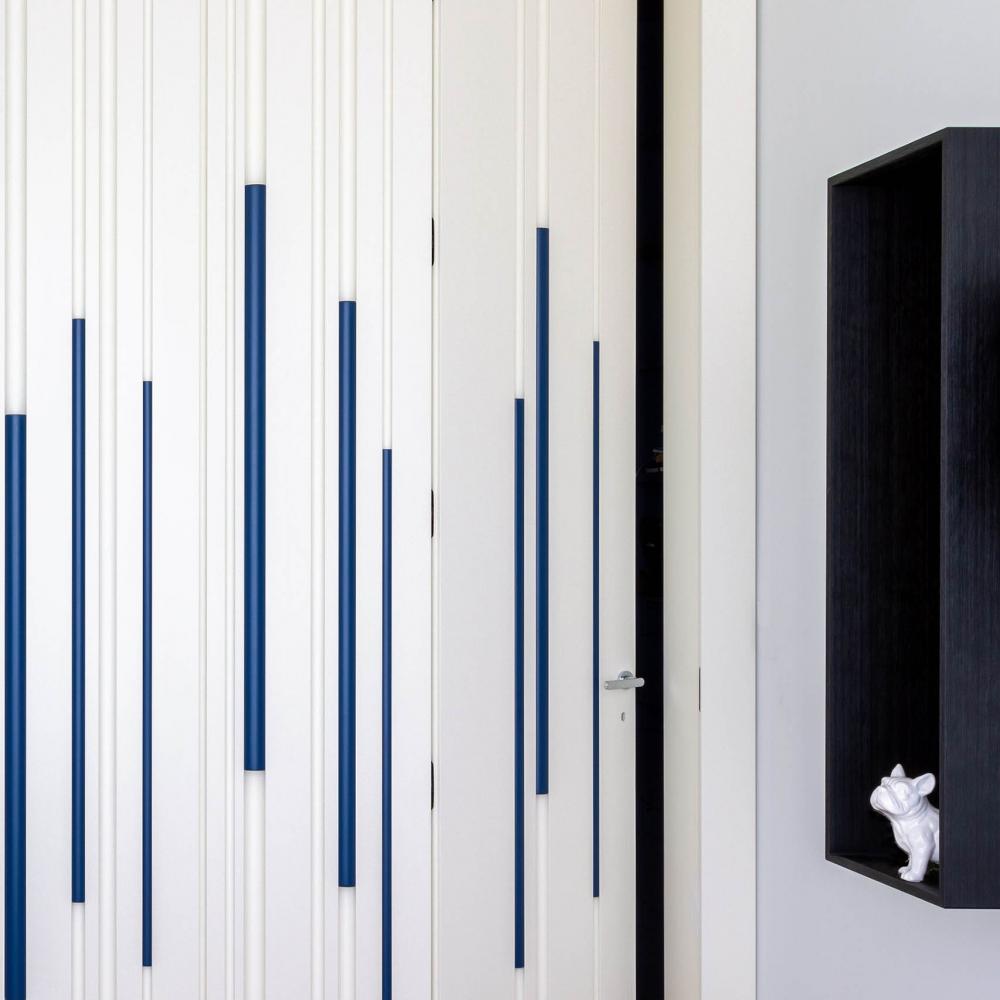 laurameroni bamboo 3D customizable door and wall panels in lacquered wood