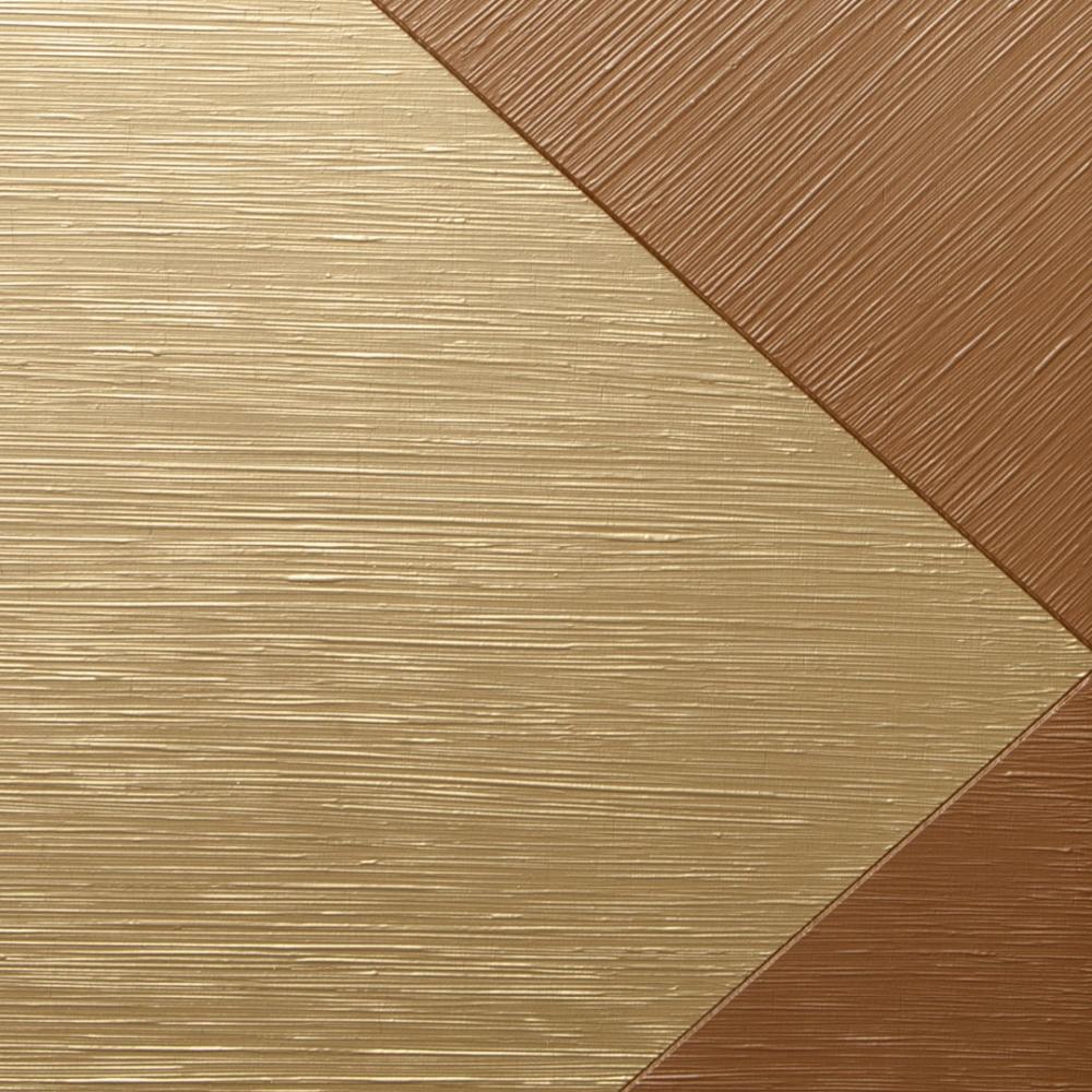 laurameroni integrated sliding door and wall panels in gold wood