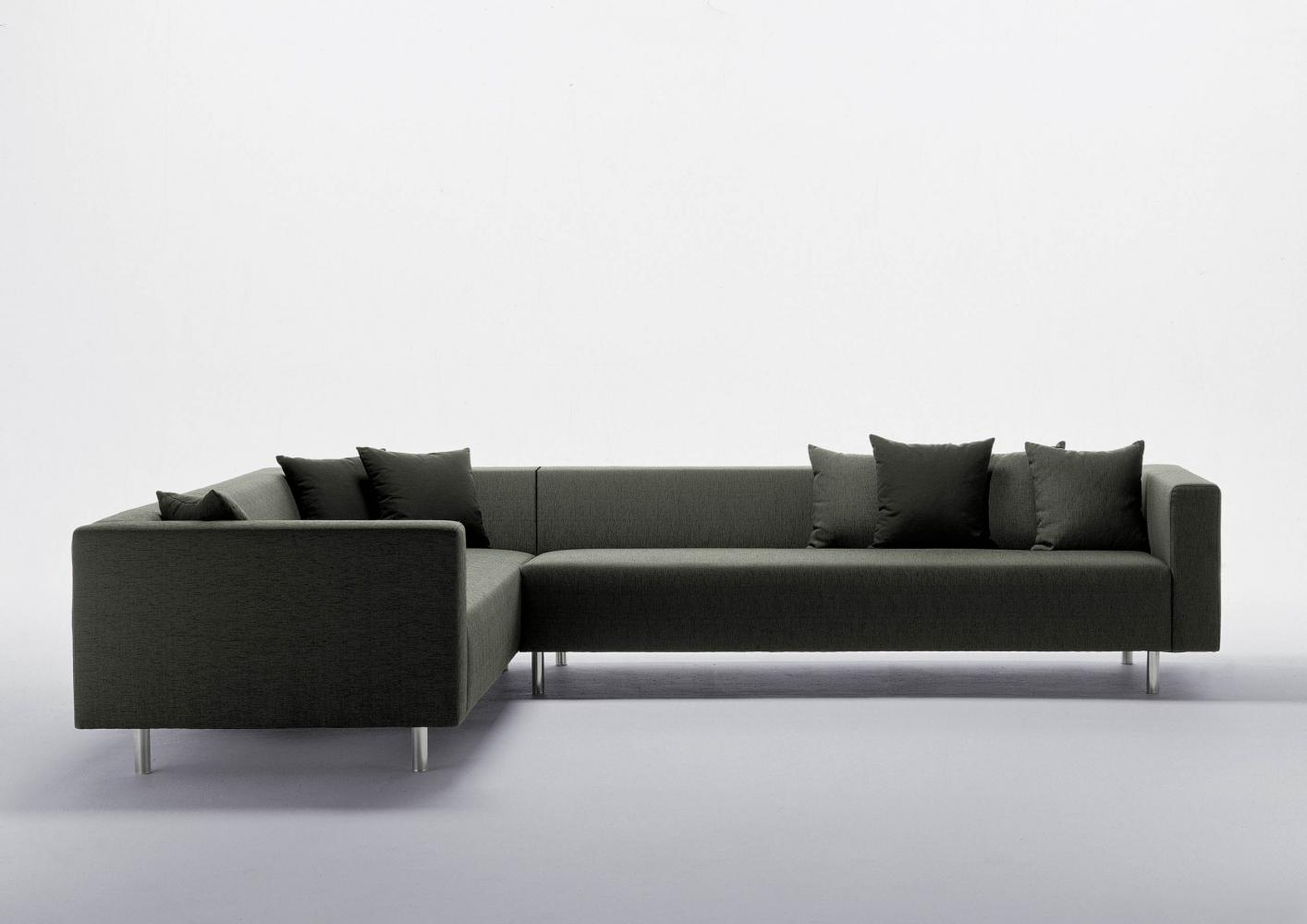 Orchestra modern modular customizable system of coordinated padded luxury sofas