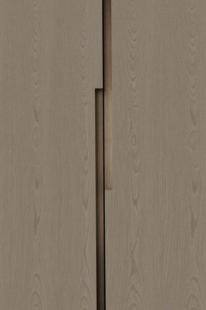 Laurameroni Plain Wood Cabinet System made to measure artisanal, luxury day wardrobes in plain, minimal wood