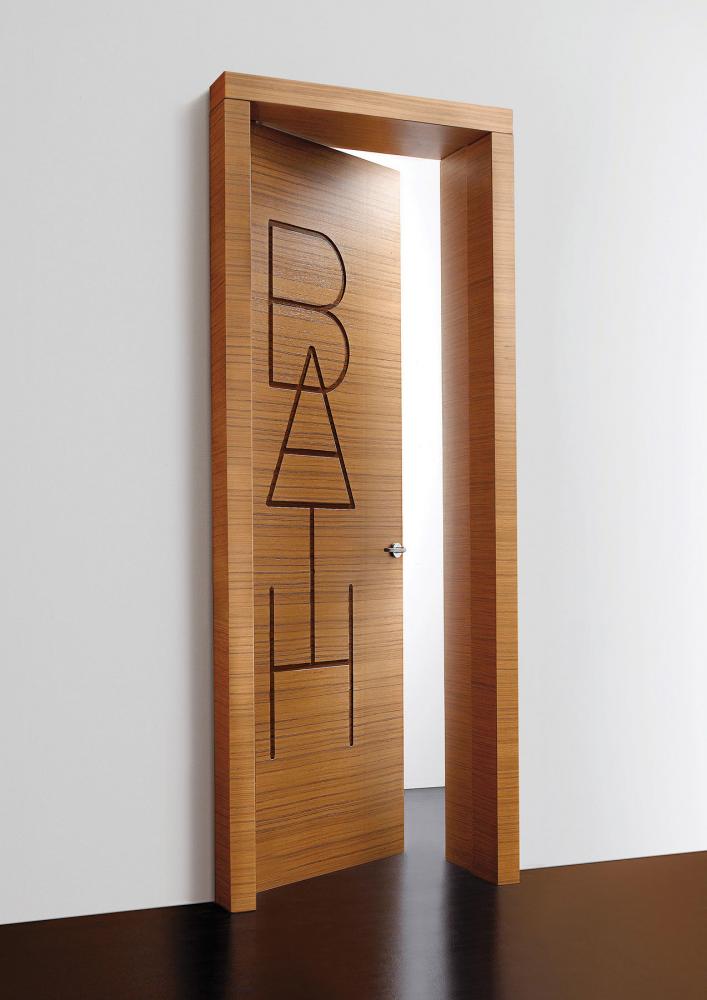 Words modern custom made decorative hinged door for contemporary interior decor