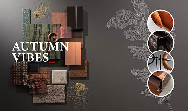 Laurameroni high-end luxury furniture for an exclusive autumn interior design and autumn colour palette inspiration