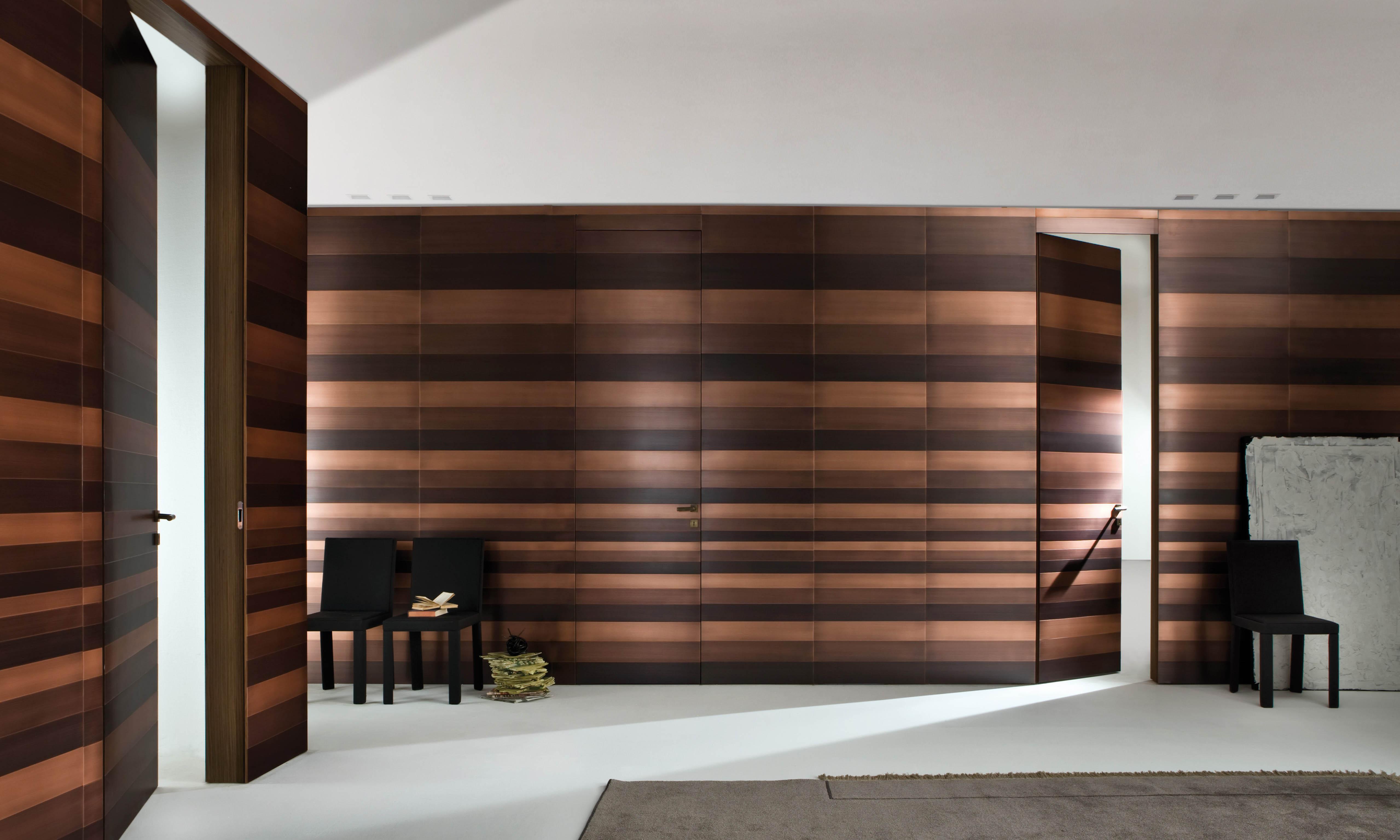 Laurameroni luxury modern integrated wall panels for a bespoke artisanal interior design and decor