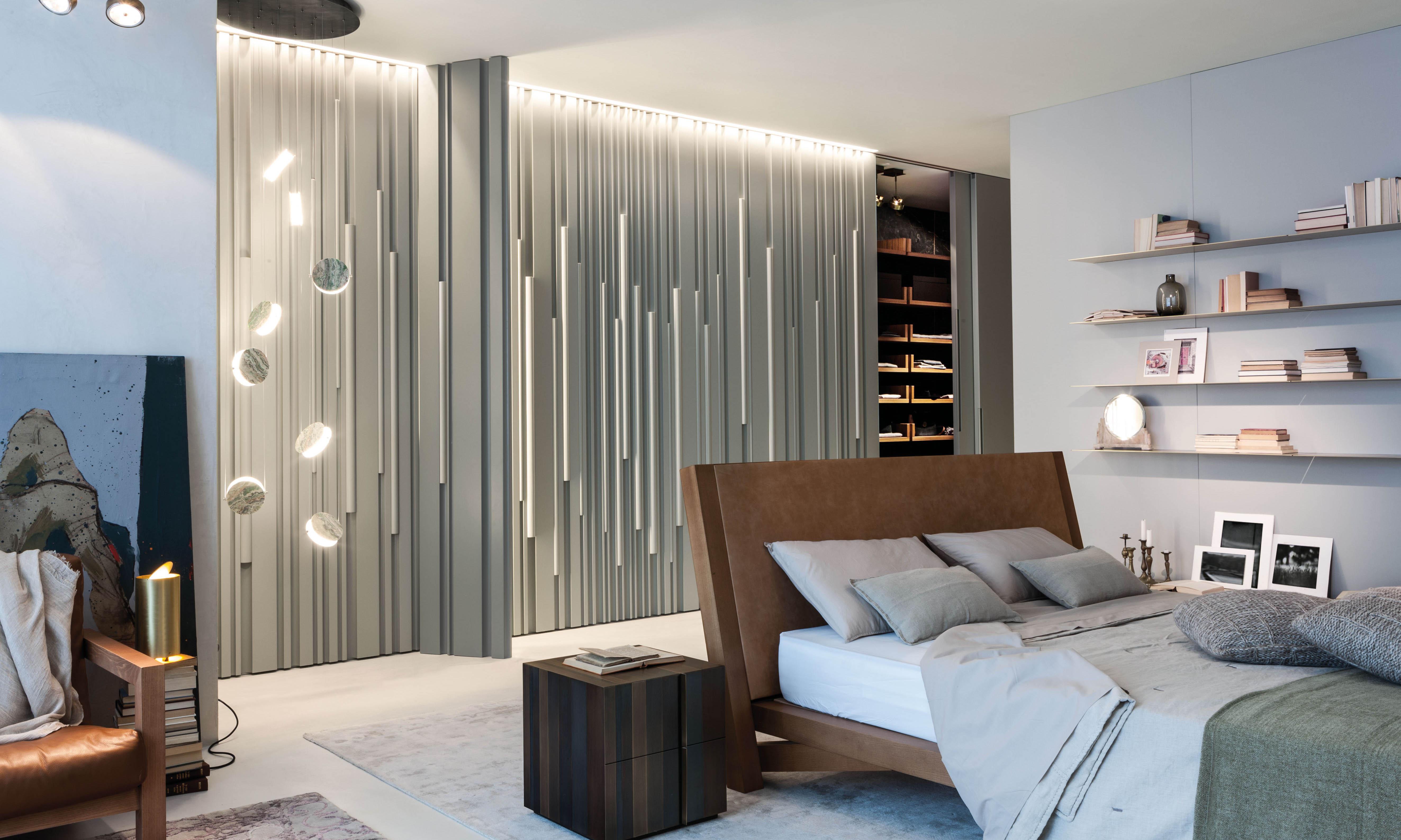 Laurameroni luxury modern integrated wardrobes and walk-in closets for a made to measure bedroom interior design and decor
