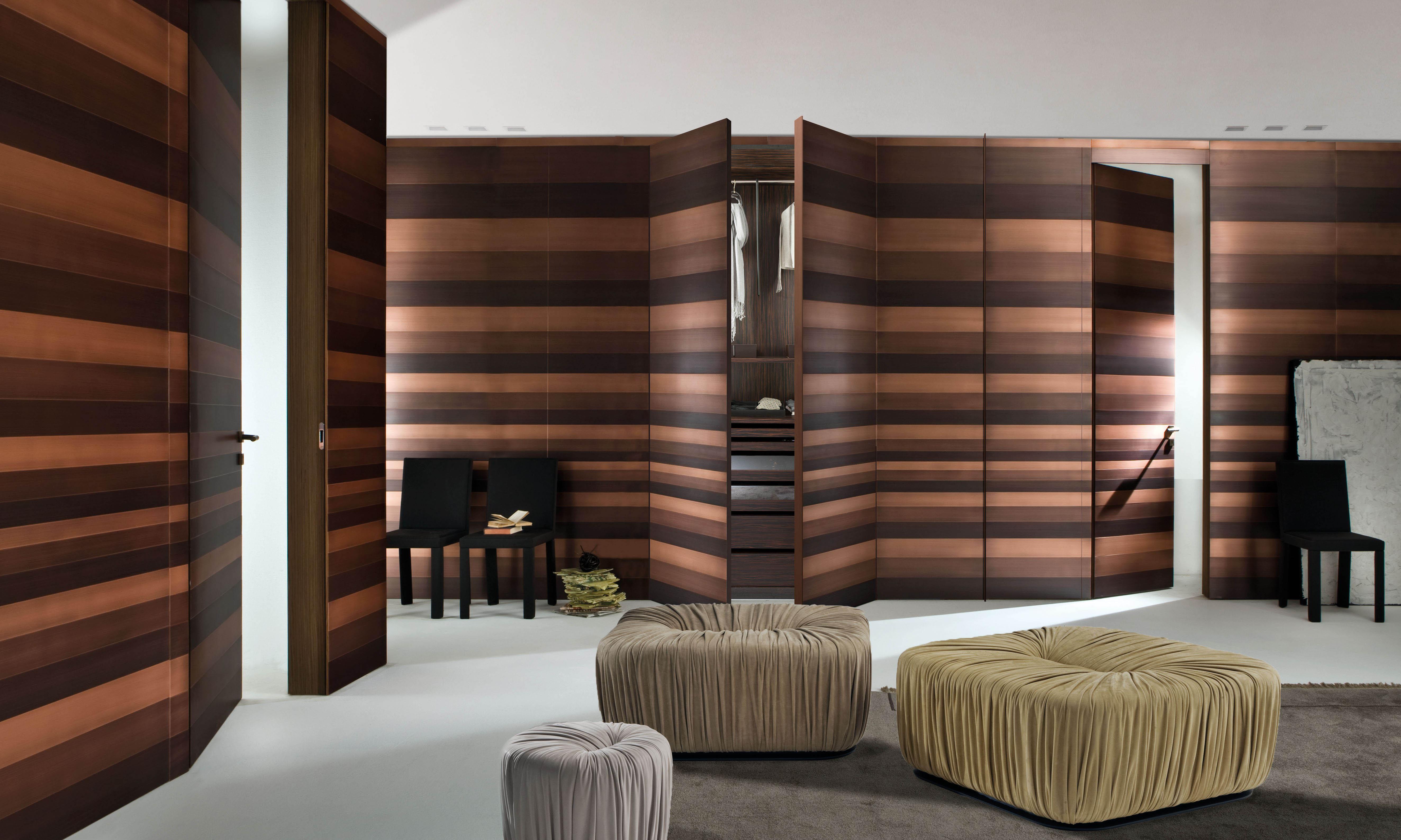 Laurameroni luxury modern integrated wardrobes and walk-in closets for a made to measure bedroom interior design and decor