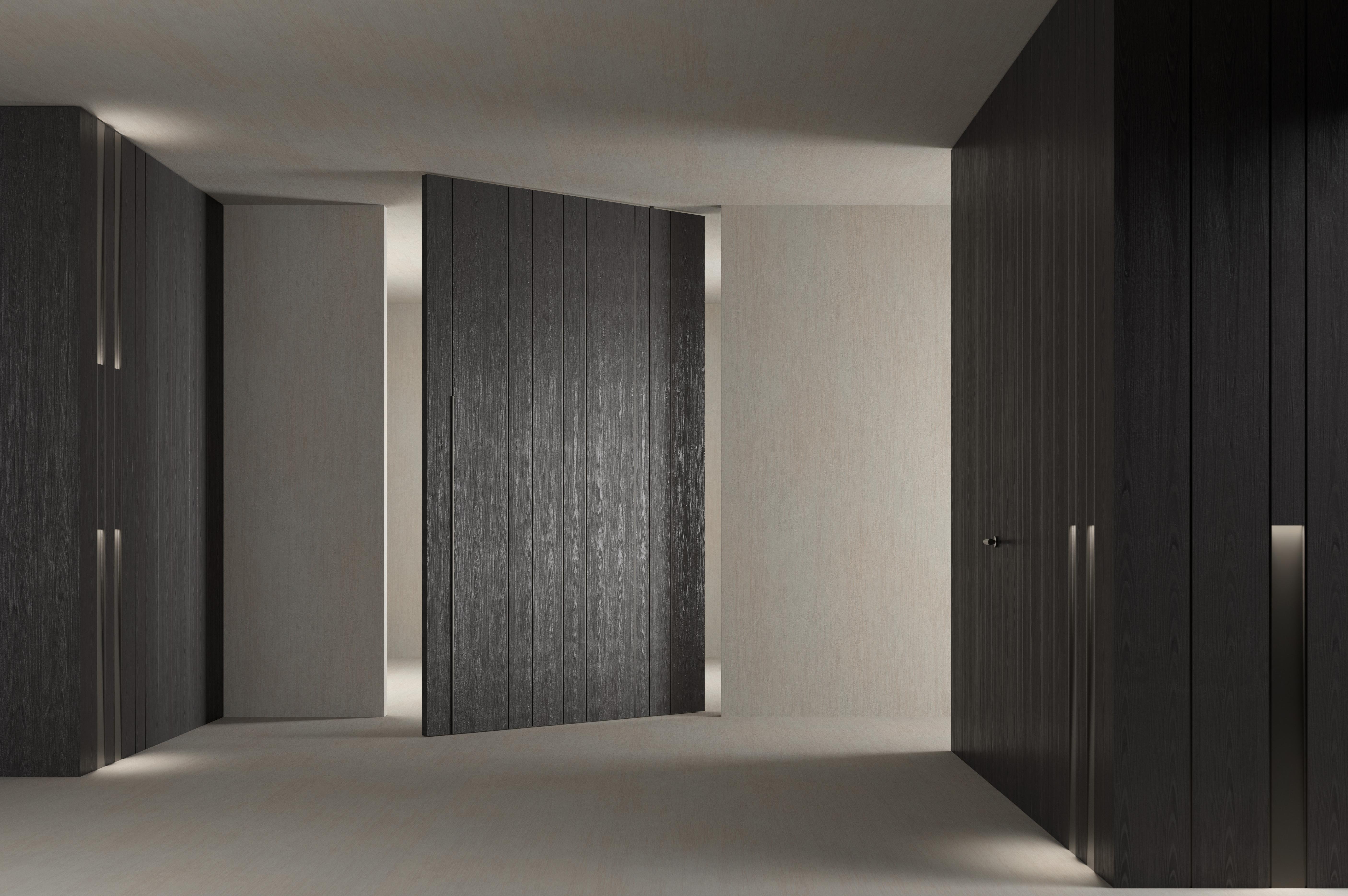 laurameroni made to measure pivot doors in custom dimensions and finishes